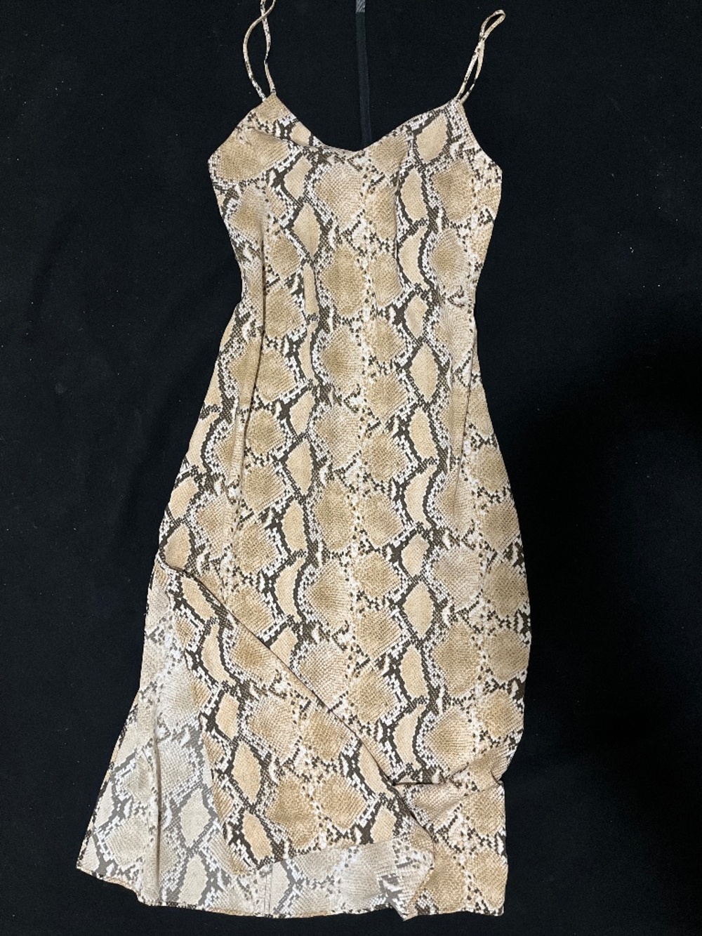 NWOT || H&M Snakeskin Midi-Dress || Size L